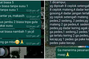 16 Chat pembeli saat pesan makanan, ribetnya bikin penjual pusing