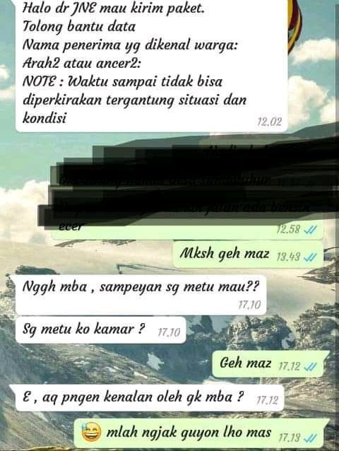 11 Chat dari kurir mau kirim paket ke customer ini endingnya kocak