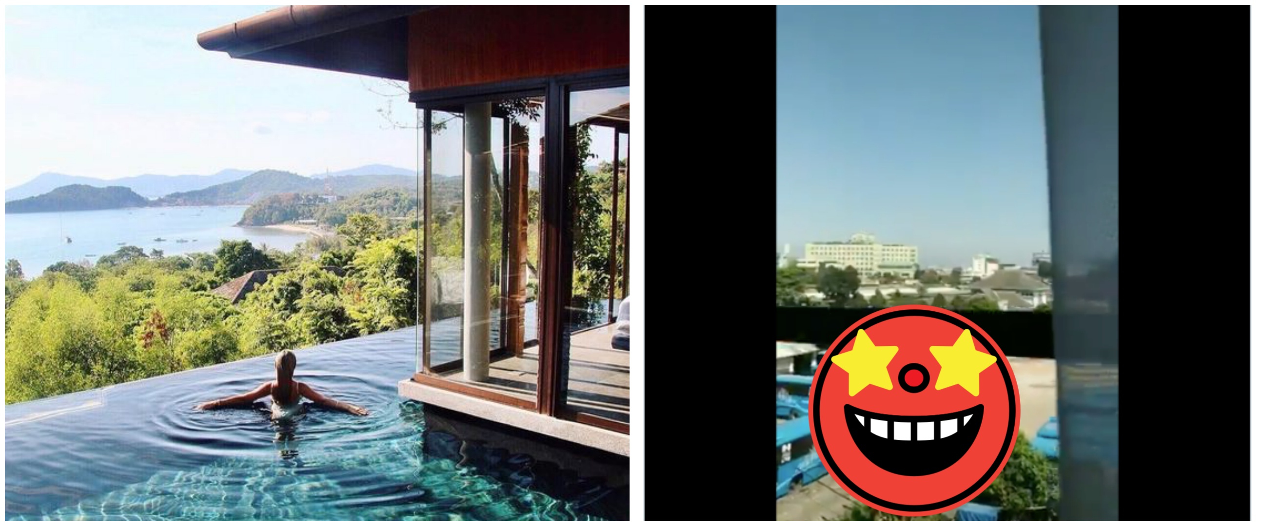 Pesan hotel dengan pool view, yang didapat warganet ini bikin ngakak