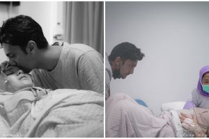 10 Momen kelahiran buah hati pertama Vebby Palwinta, penuh perjuangan