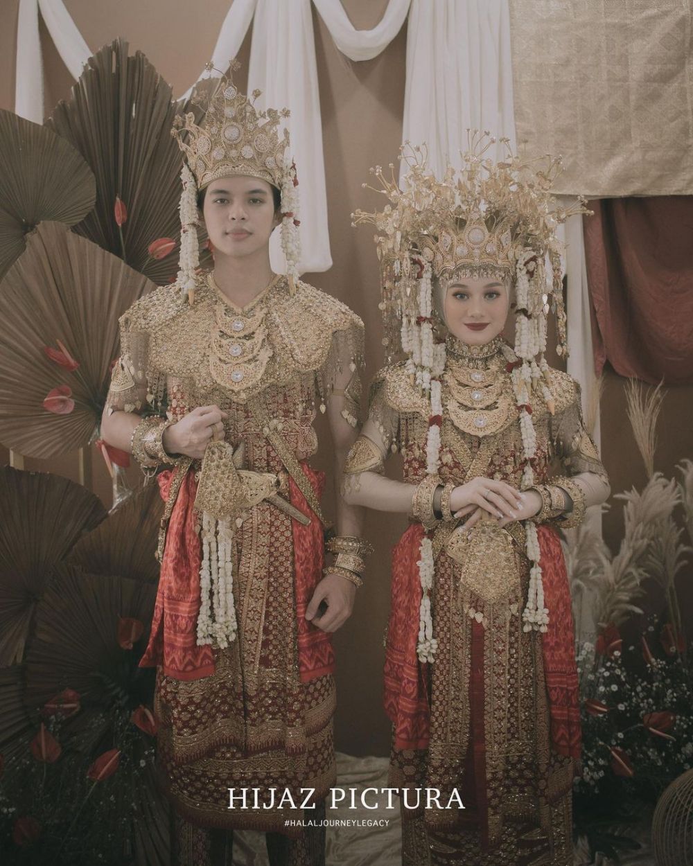 10 Pemotretan Dinda Hauw & Rey Mbayang pakai baju Palembang, memesona