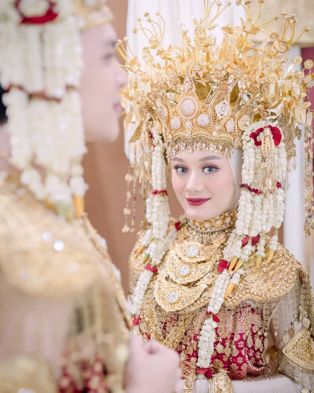 10 Pemotretan Dinda Hauw & Rey Mbayang pakai baju Palembang, memesona