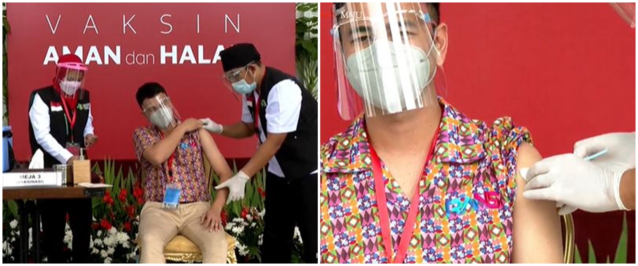 8 Momen Raffi Ahmad disuntik vaksin Covid-19 tahap pertama