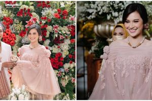 10 Potret gaun pernikahan Indah & Arie Kriting, karya Didiet Maulana