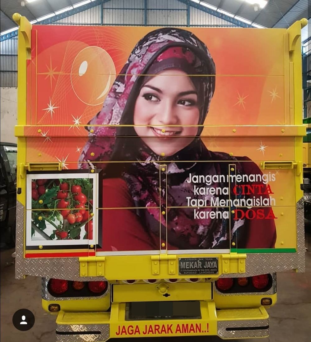 Potret 11 pesinetron jadi gambar bak truk, Natasha Wilona manglingi