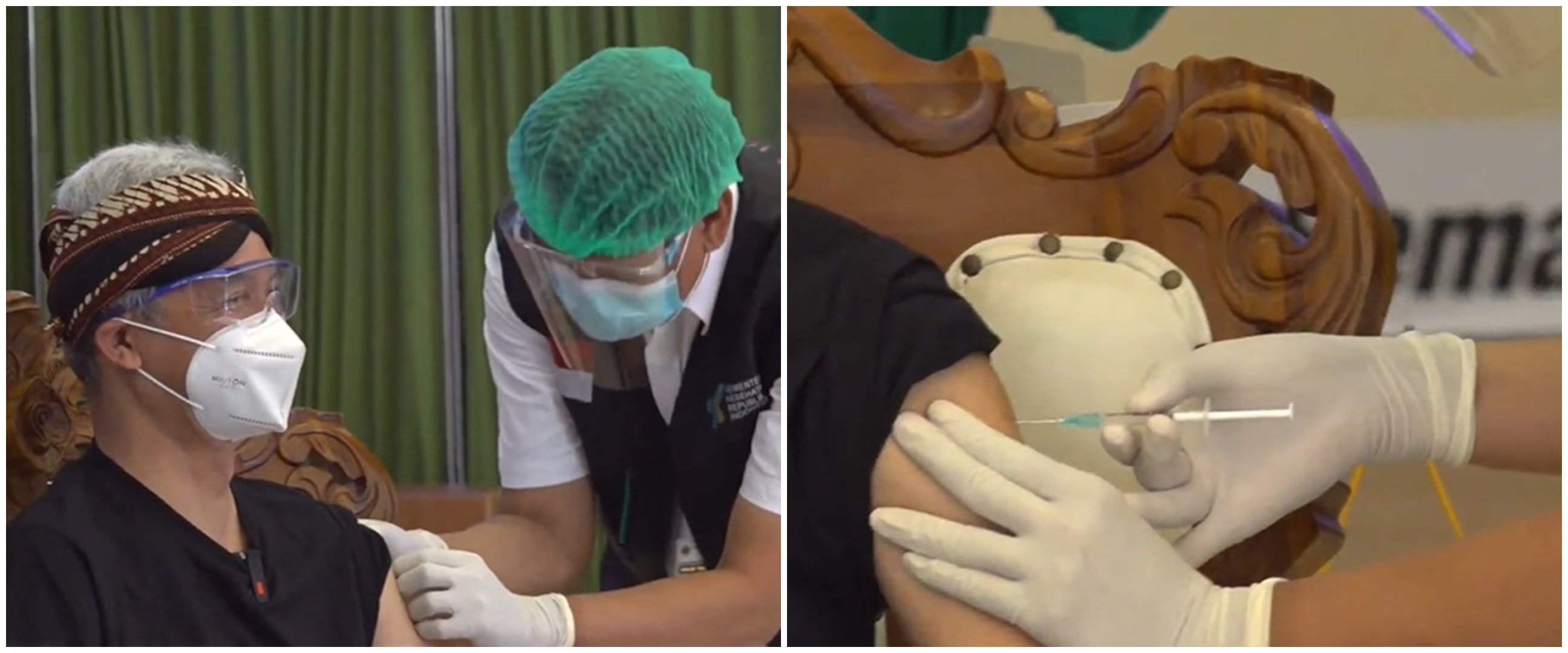 12 Momen Ganjar Pranowo divaksinasi Covid-19, pertama di Jawa Tengah