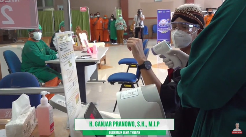 12 Momen Ganjar Pranowo divaksinasi Covid-19, pertama di Jawa Tengah