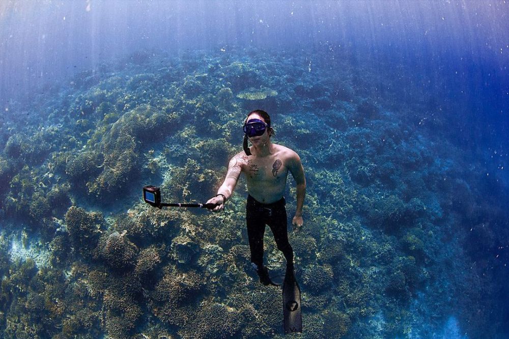 Cerita 7 seleb hobi diving, Hamish Daud menggeluti sejak kecil