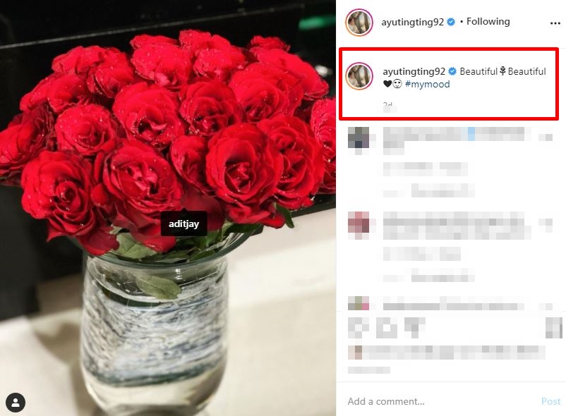 8 Potret Ayu Ting Ting dapat bunga dan surat cinta dari Adit, romantis