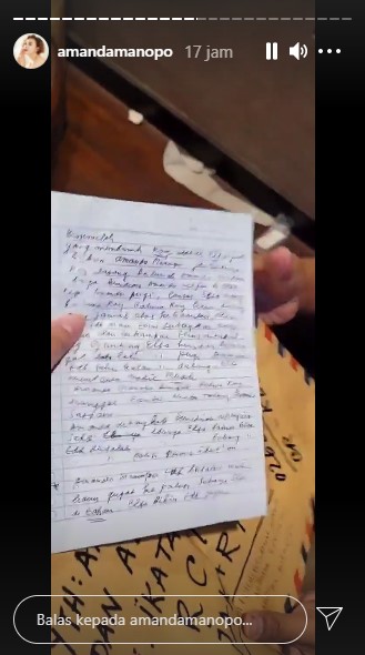 Amanda Manopo dapat surat dari penggemar, isinya gereget bikin ngakak