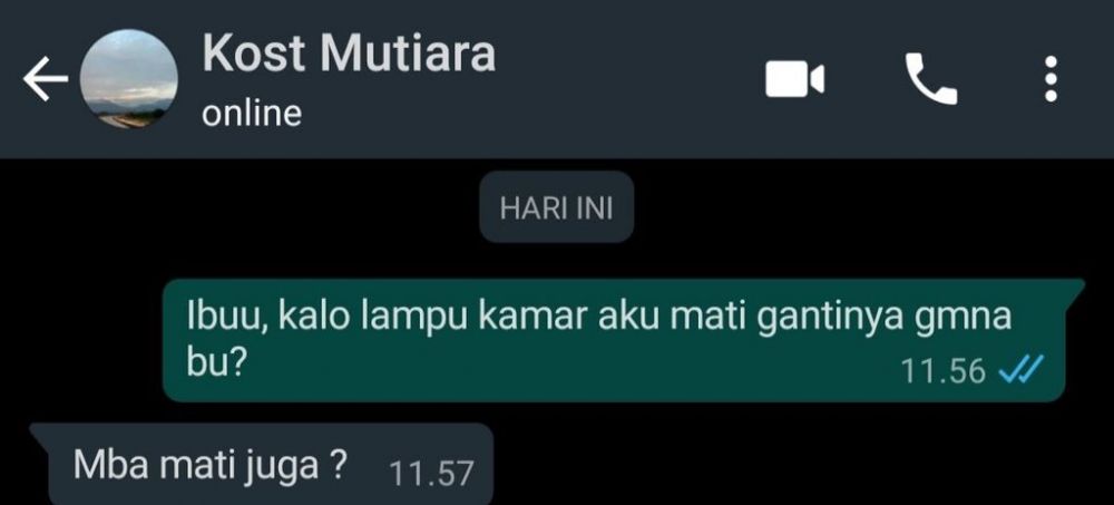 11 Chat lucu pertanyaan dari ibu kos ini bikin senyum bingung