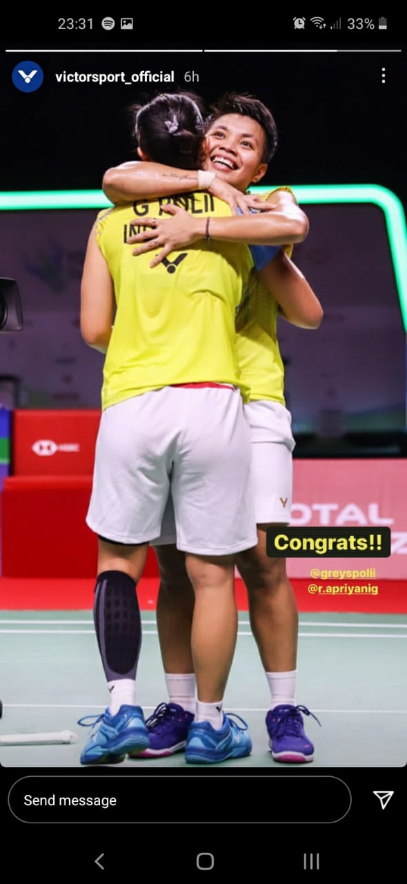 8 Momen kemenangan Greysia Polii dan Apriyani Rahayu di Thailand Open