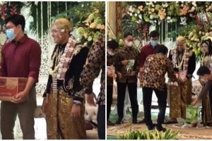 Aksi warganet sumbang sembako di resepsi pernikahan ini kocak abis
