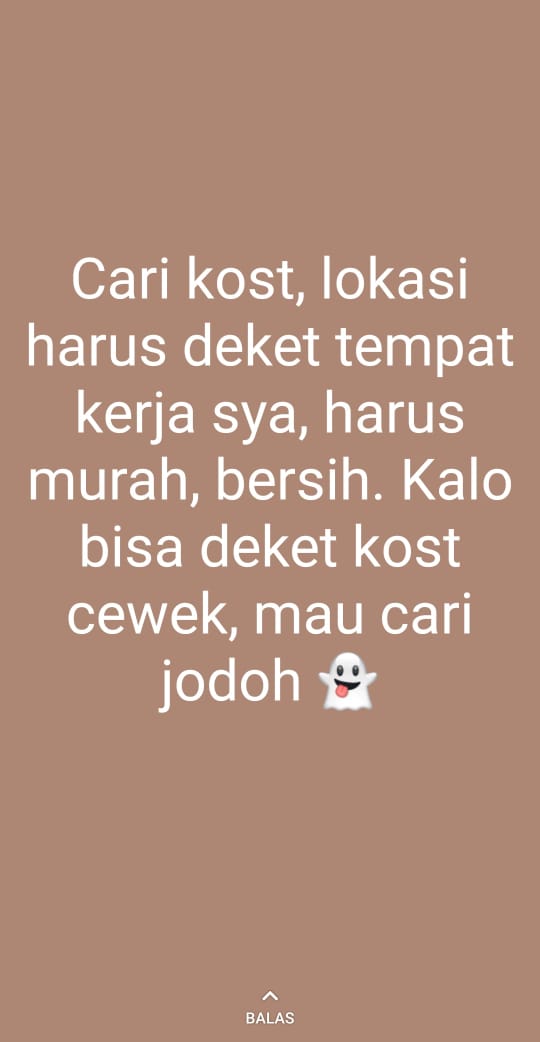 10 Status absurd orang cari kost ini bikin ngerutin dahi