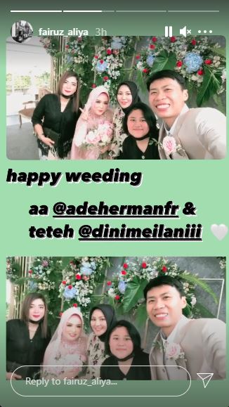 10 Potret pernikahan Ade Herman 'Deden TOP' dan Dini Meilani