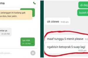 12 Chat alasan lucu tunggu-tungguan ojek online ini bikin nyengir