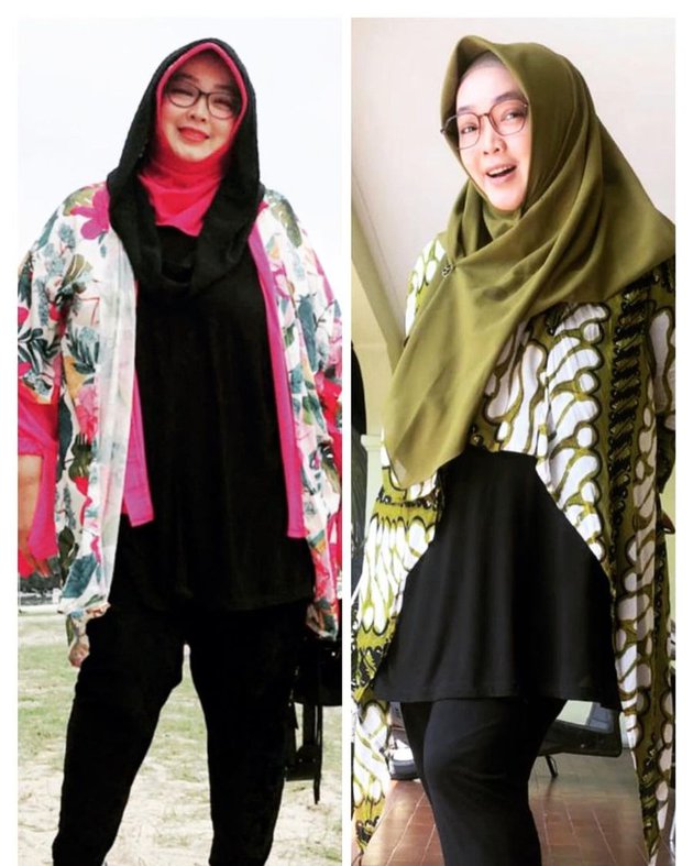 Turun berat badan 27 kg, ini 10 potret transformasi Rina Gunawan
