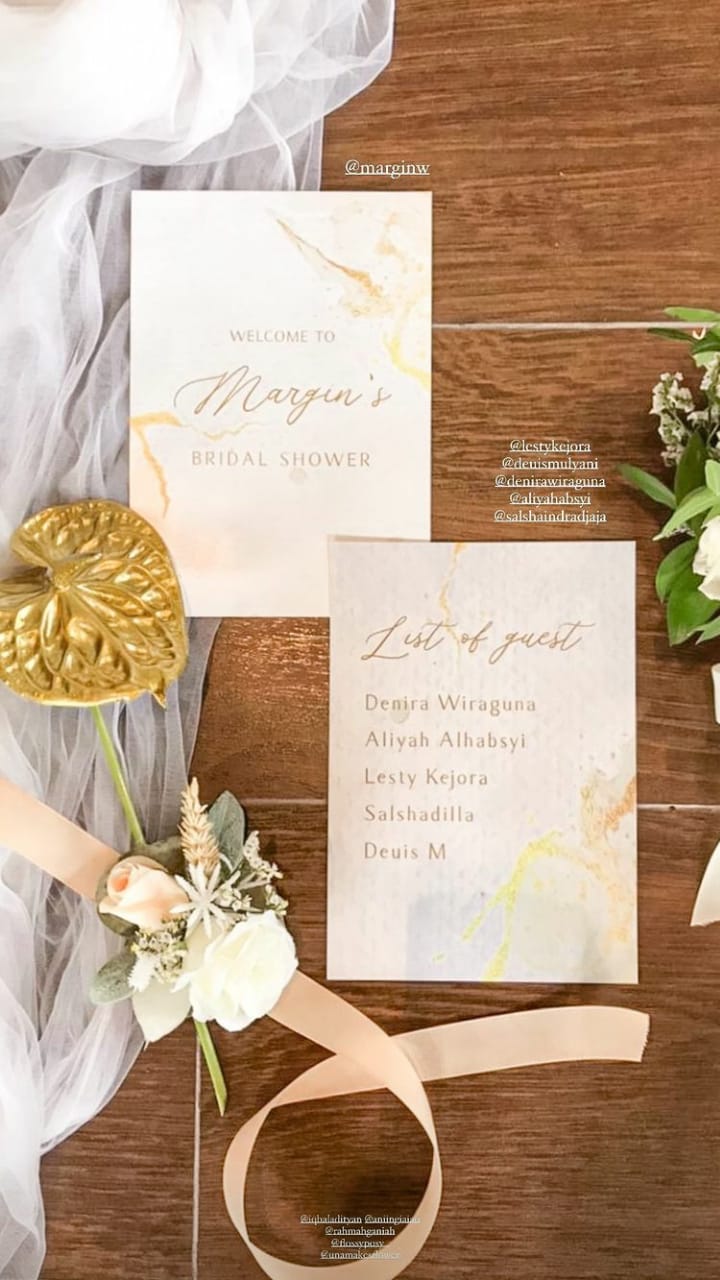 9 Momen seru bridal shower Margin Wieheerm calon istri Ali Syakieb