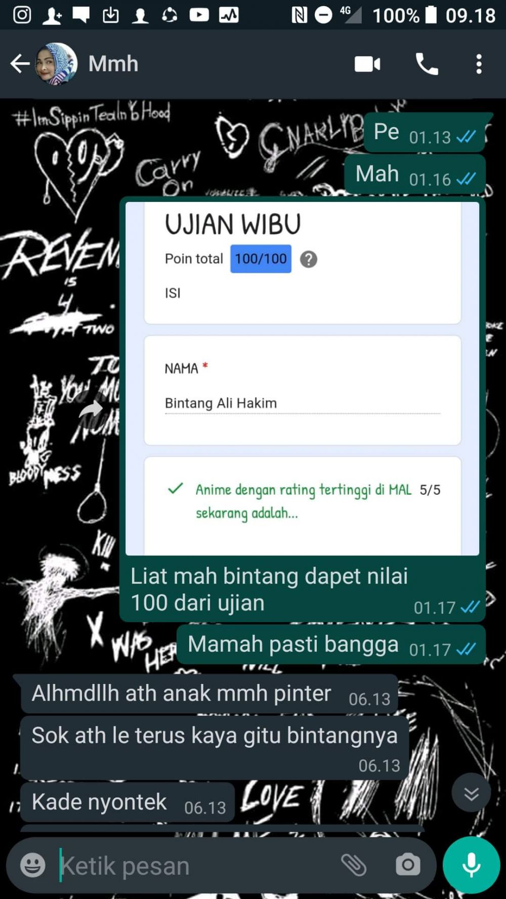 10 Soal ujian pakai nama karakter anime ini bikin murid senyum