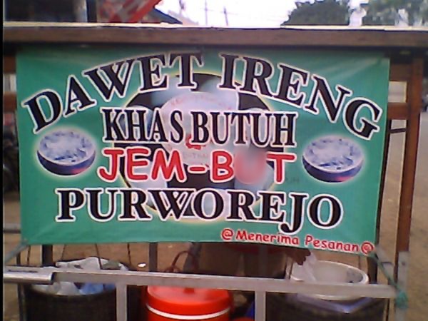 10 Cara lucu promosi es cendol dan dawet, bikin pembeli auto senyum