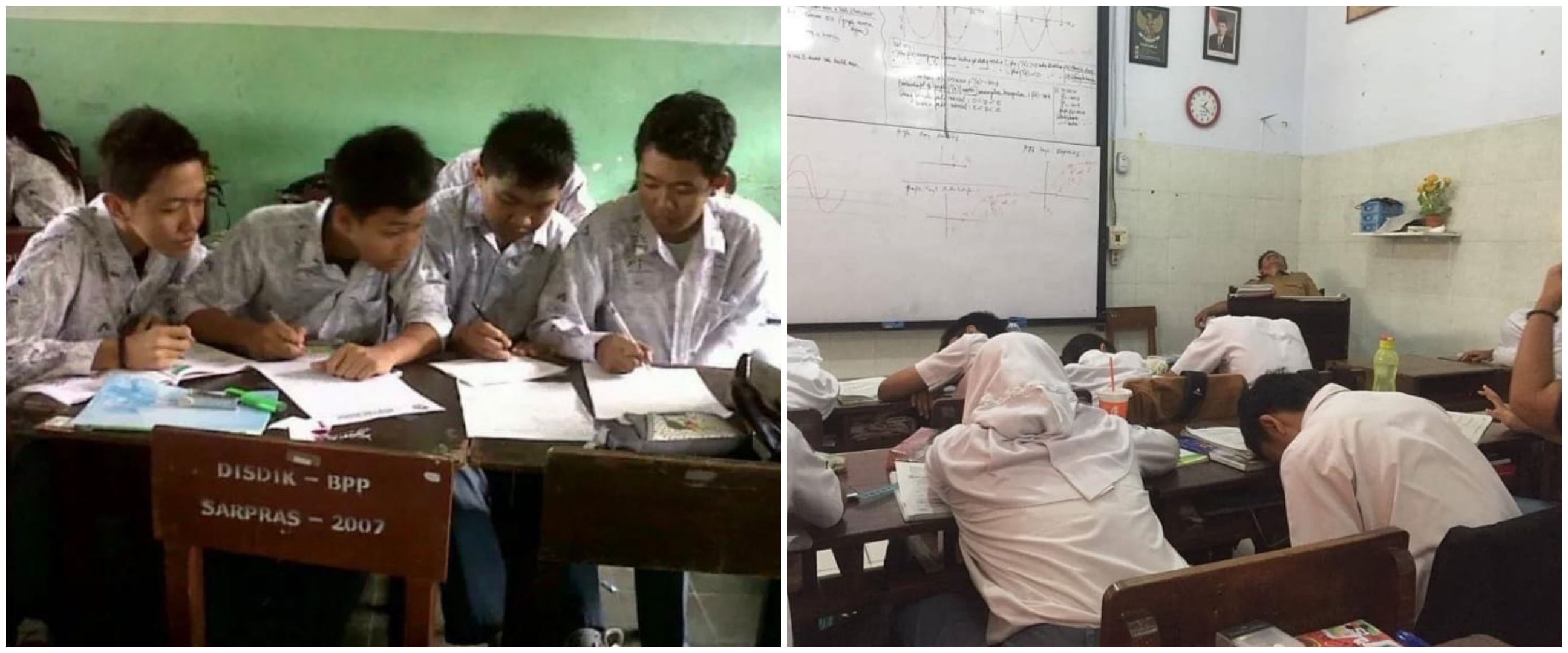 10 Kelakuan lucu pelajar +62 ini bikin kangen sama sekolah offline