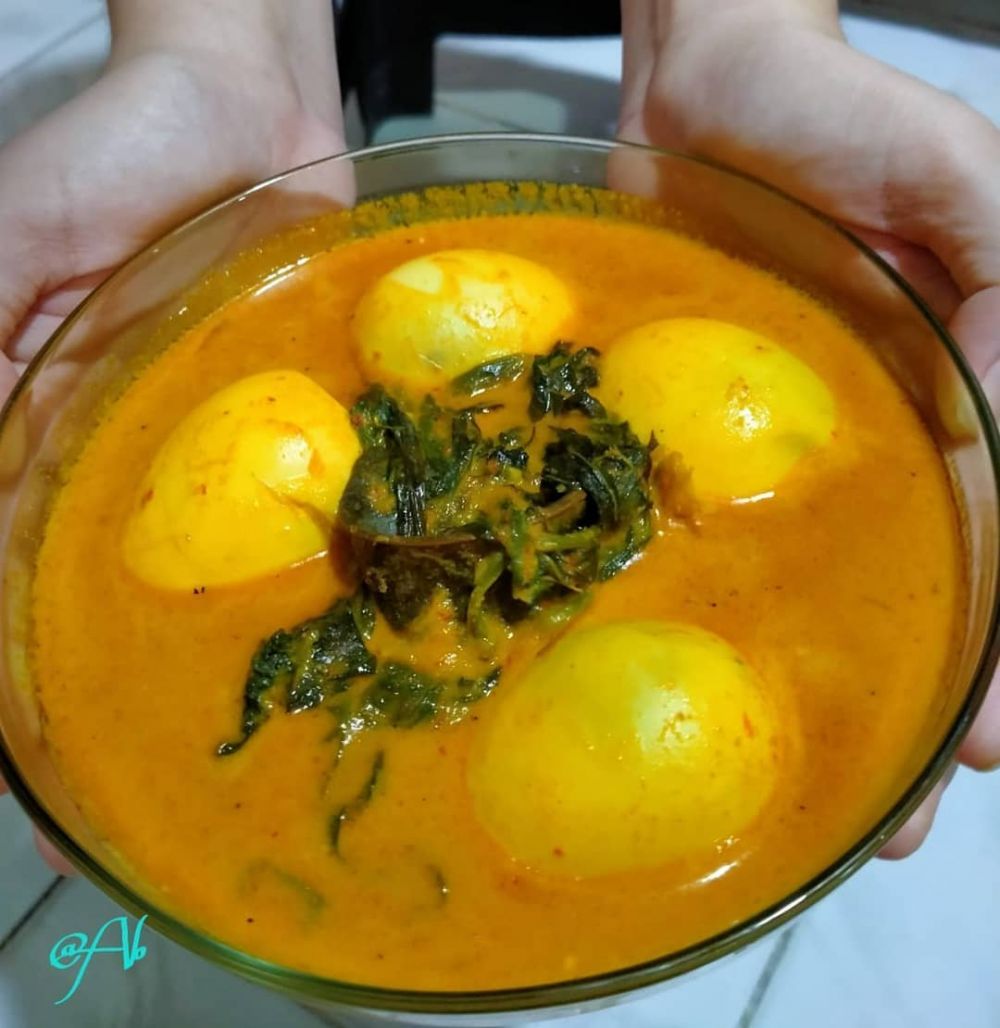 resep telur kuah kuning  Instagram