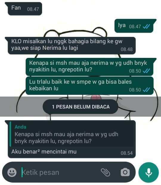 10 Balasan chat dari cowok saat ditolak gebetan, nyesek tapi lucu