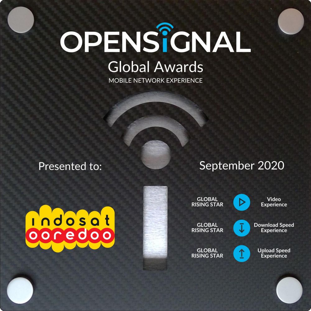 Video Experience berkualitas, Indosat Ooredoo jadi Global Rising Star
