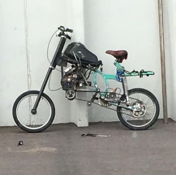 10 Modifikasi motor gunakan sparepart sepeda, bikin terheran-heran