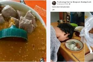 10 Momen gagal makan karena kurang fokus, mau ketawa kok kasihan