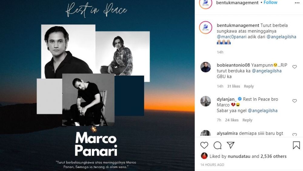 Adik Angela Gilsha meninggal, Giorgino Abraham tulis pesan menyentuh