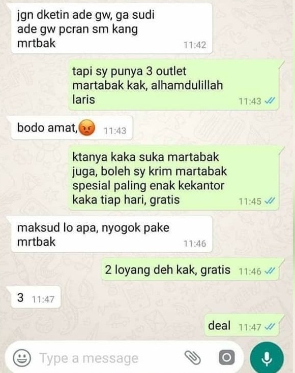 12 Chat cewek dan cowok bahas makan ini endingnya kocak