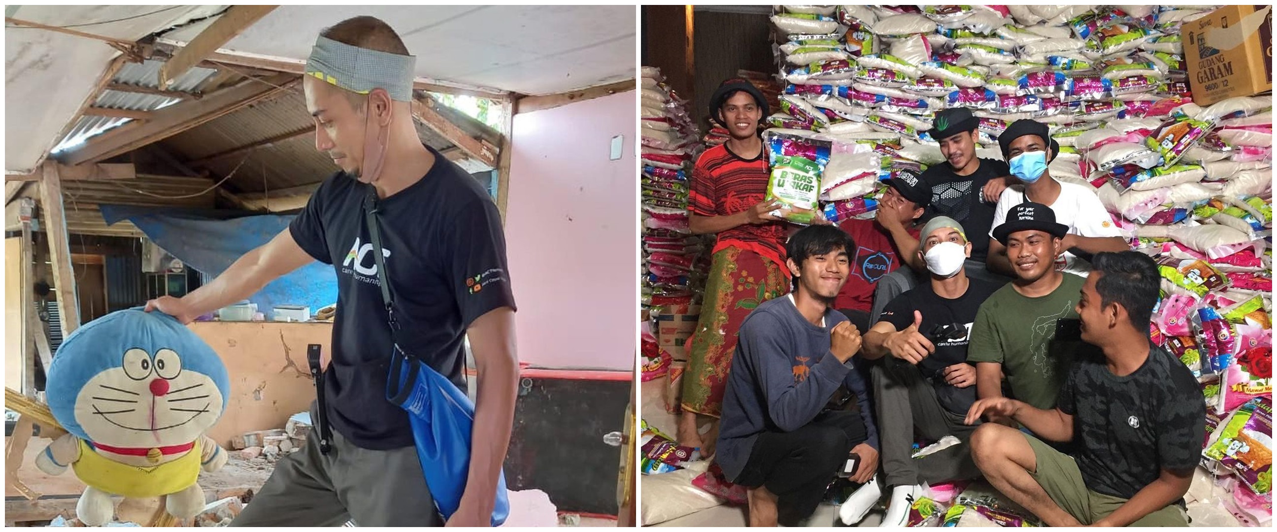 10 Aksi Fauzi Baadilla jadi relawan gempa Sulawesi Barat, bikin salut