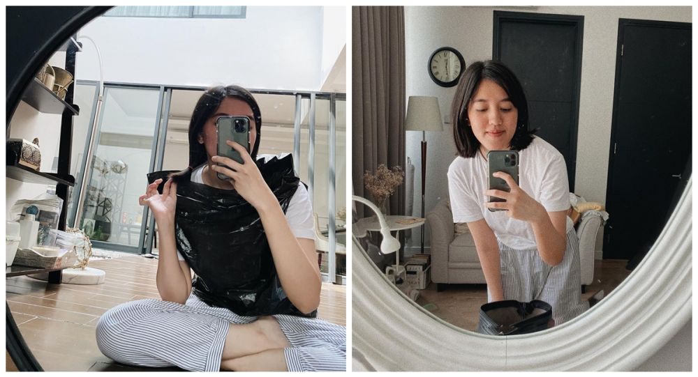 5 Seleb cantik ini potong rambut sendiri, ada yang pakai gunting dapur