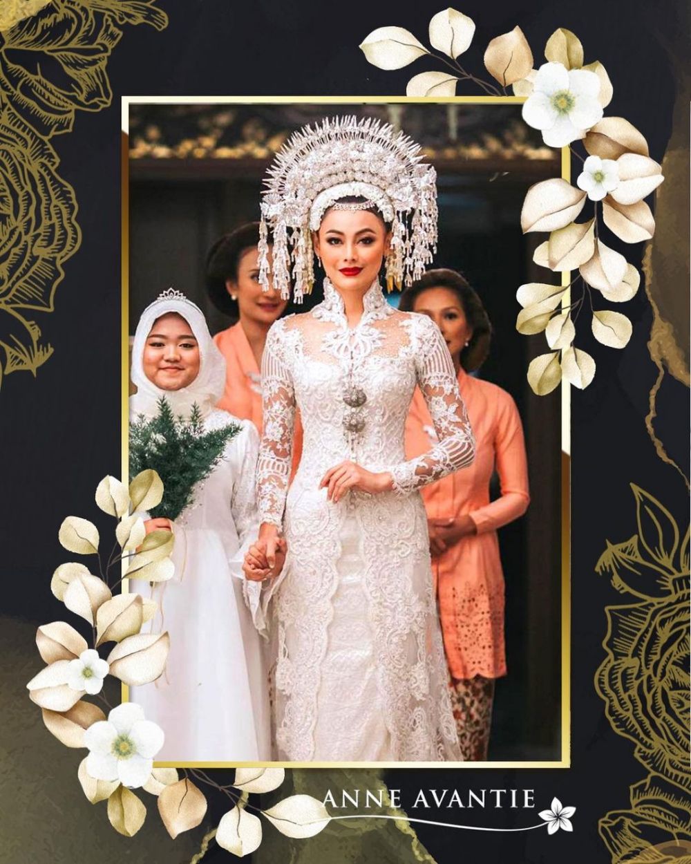 Gaya 9 Seleb Kenakan Busana Karya Anne Avantie Saat Menikah Meme
