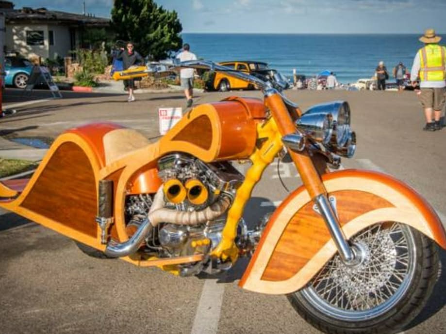10 Modifikasi motor nyeleneh menggunakan kayu ini bikin kerutin dahi