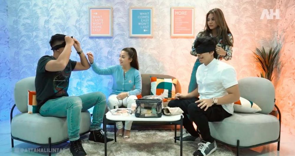 8 Momen makeup challenge Aurel-Atta & Nikita Willy-Indra, seru banget