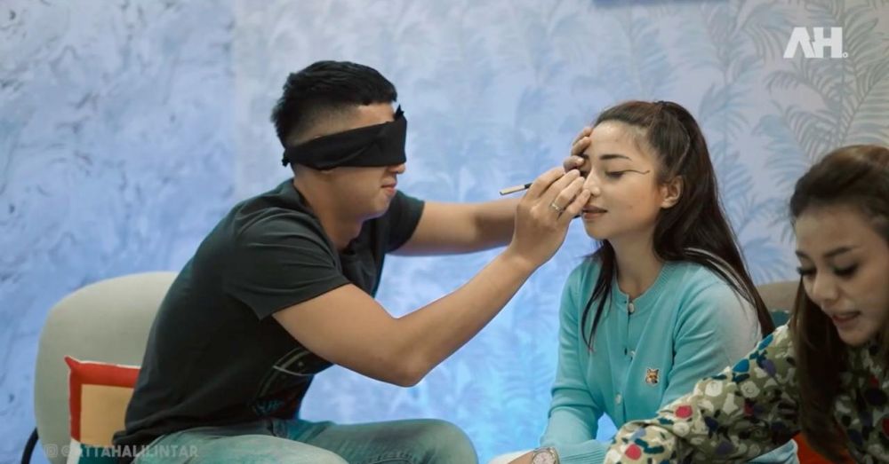 8 Momen makeup challenge Aurel-Atta & Nikita Willy-Indra, seru banget