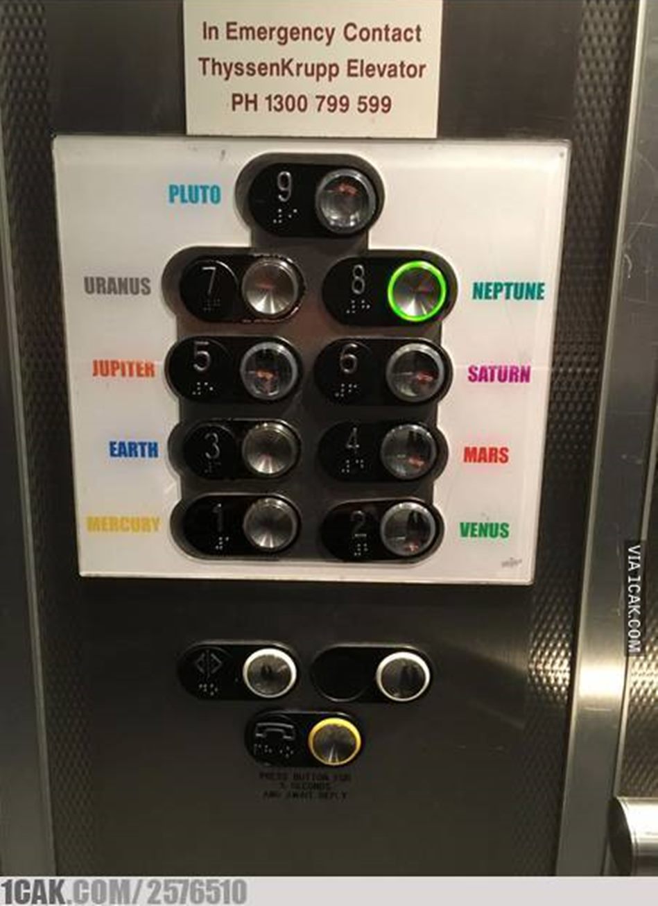 8 Penampakan lift antimainstream ini bikin bingung sendiri