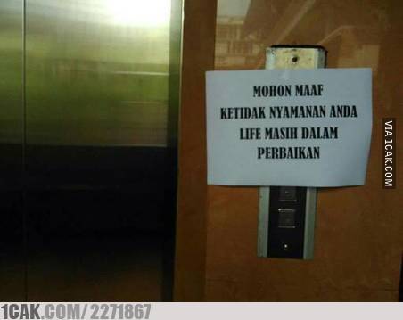 10 Pengumuman lucu barang rusak ini nyelenehnya kocak maksimal