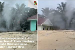 Viral semburan gas misterius di Pesantren Al-Ihsan, santri diungsikan