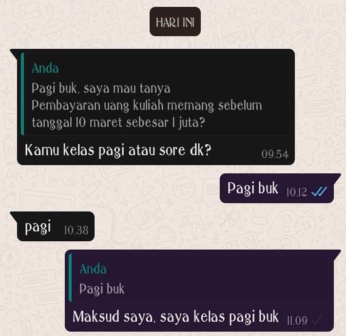 10 Chat lucu murid dan ibu guru ini endingnya bikin garuk kepala