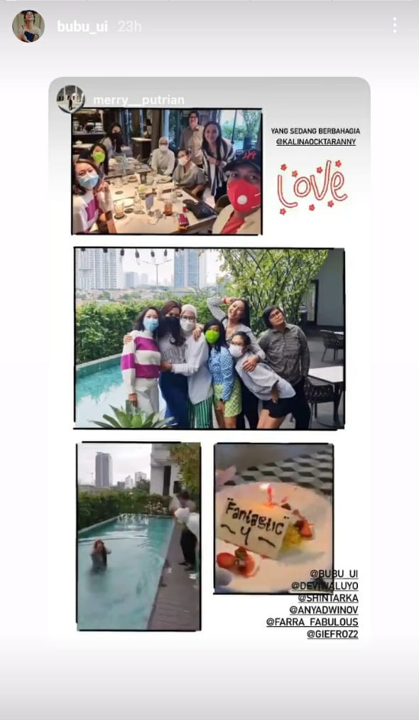 8 Momen bridal shower Kalina Oktarani, sampai diceburkan ke kolam