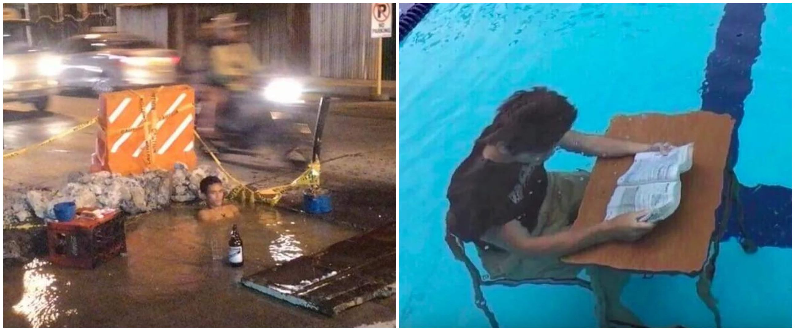 10 Aksi absurd orang berendam ini malah bikin kesal, ada-ada aja