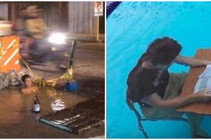 10 Aksi absurd orang berendam ini malah bikin kesal, ada-ada aja