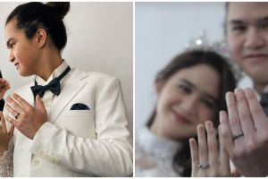 Pakai baju pengantin, 6 potret Tissa Biani dan Dul Jaelani bikin heboh