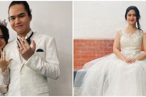10 Pesona Tissa Biani kenakan baju pengantin, auranya terpancar