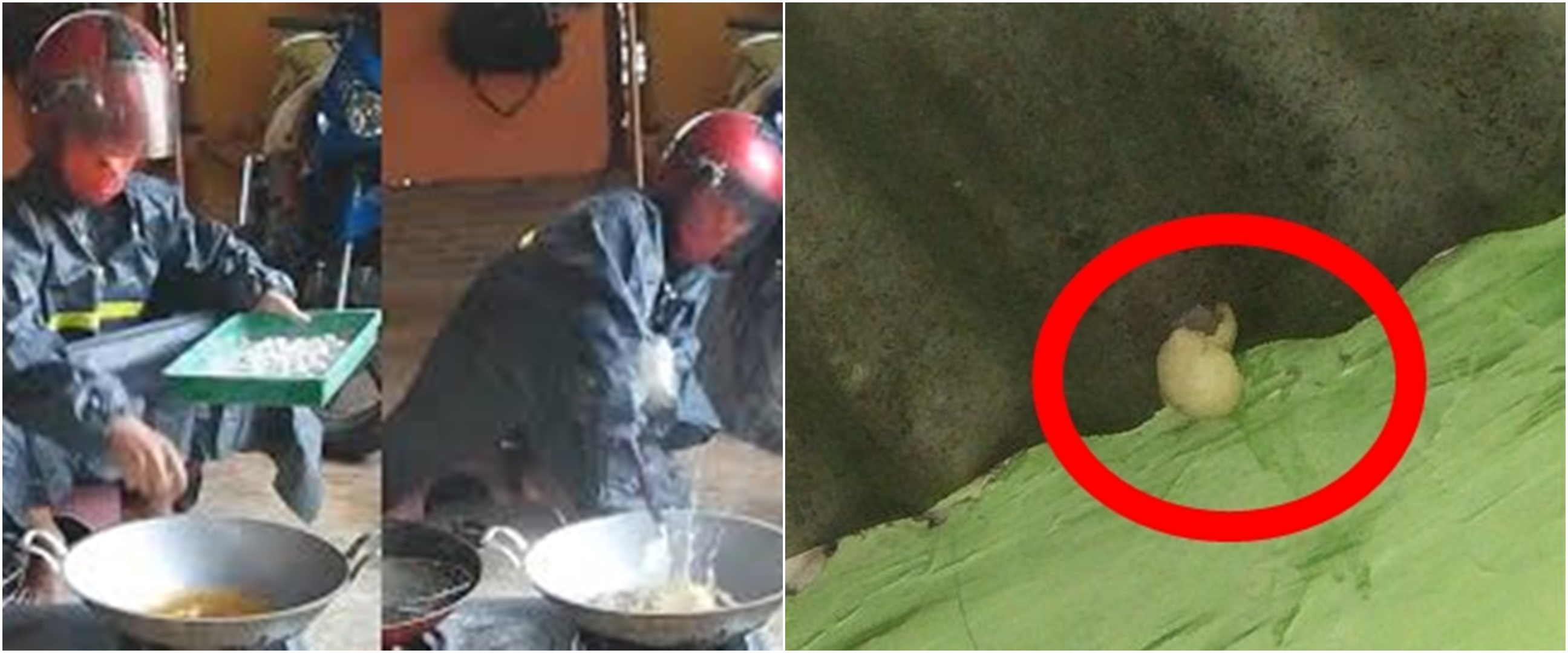 10 Momen absurd menggoreng cimol ini bikin mikir berulang kali