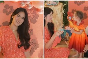 7 Momen ulang tahun ke-2 Zalina putri Raisa, kuenya unik