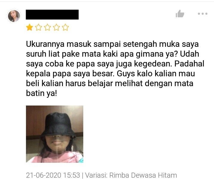 10 Review lucu barang kebesaran, mau ketawa tapi kasihan